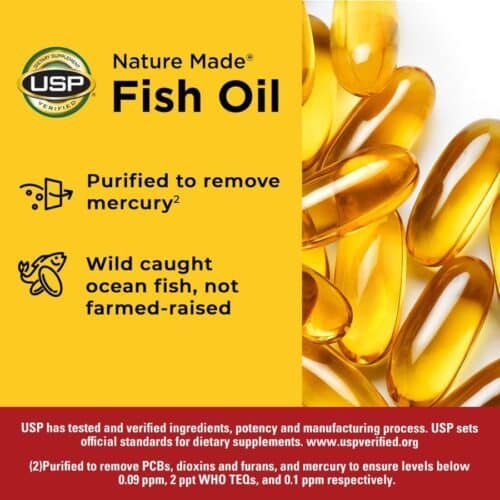 Nature Made Fish Oil Capsule in Bangladesh | Omega 3 (1200 mg) 100 Capsules