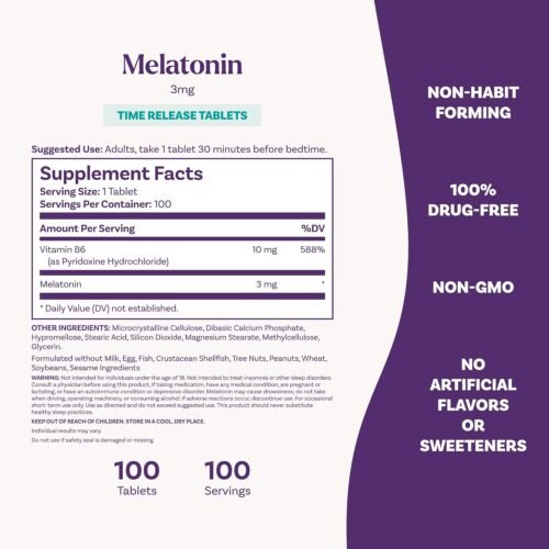 Natrol Melatonin 3 mg (100 Tablets) in Bangladesh