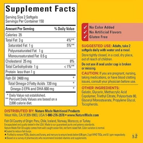 Nature Made Fish Oil 1200mg