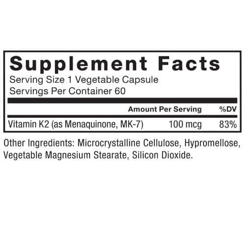 Force Factor Mk-7 Vitamin K2 100 Mcg