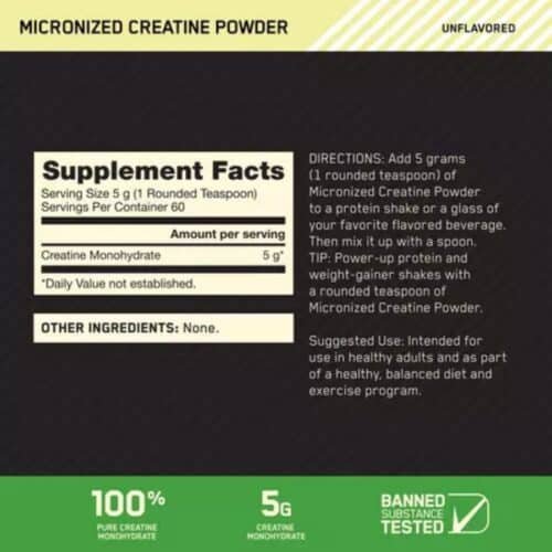 (ON) Micronized Creatine Monohydrate price in (bd)