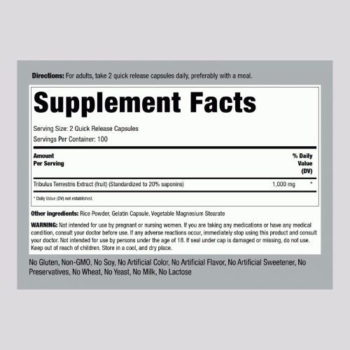 Piping Rock T1000 Tribulus 1000 mg Capsules price in Bangladesh