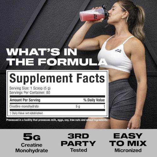 MuscleTech 100% Platinum Creatine supplement fact