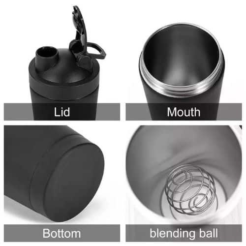 Stainless Steel Protein Shaker Bottle
