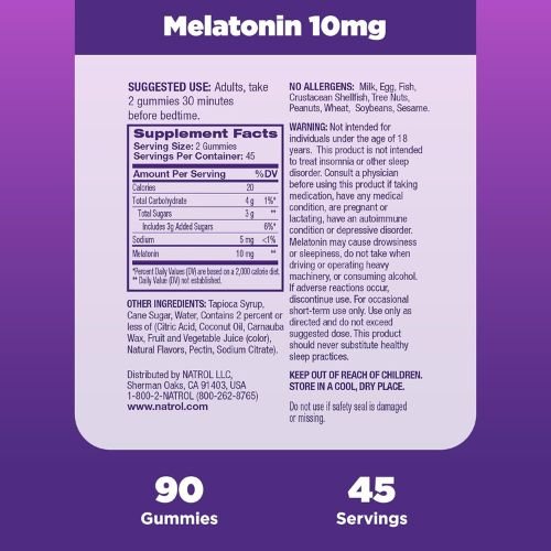 Natrol Melatonin Gummies 10 Mg