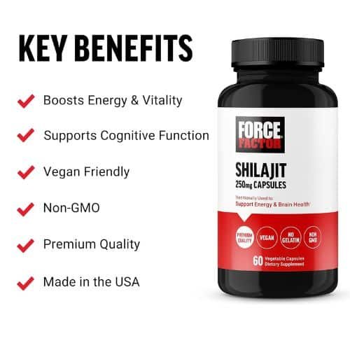 Force Factor Shilajit 250 Mg Capsules in Bangladesh