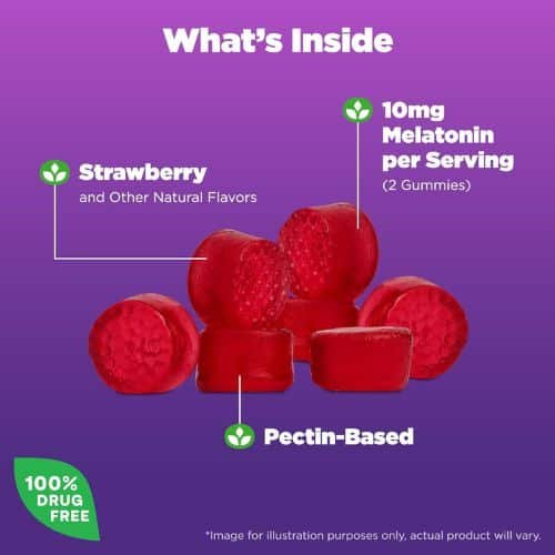 Natrol Melatonin Gummies 10 Mg in bd