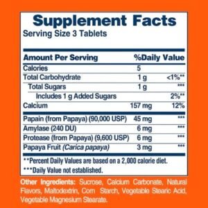 American Health Original Papaya Digestive Enzymes