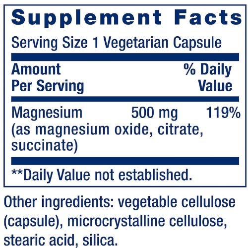 Life Extension Magnesium 500mg Capsules