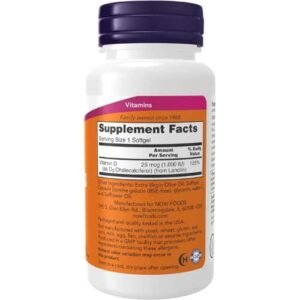NOW Supplements Vitamin D3 1000 iu Price in Bd