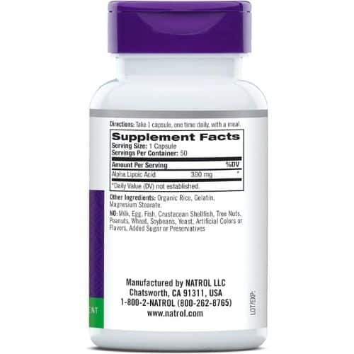 Natrol Alpha Lipoic Acid 300mg Capsule in Bangladesh 