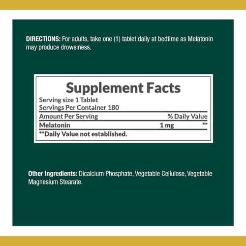 Nature’s Bounty Melatonin 1mg price in Bd