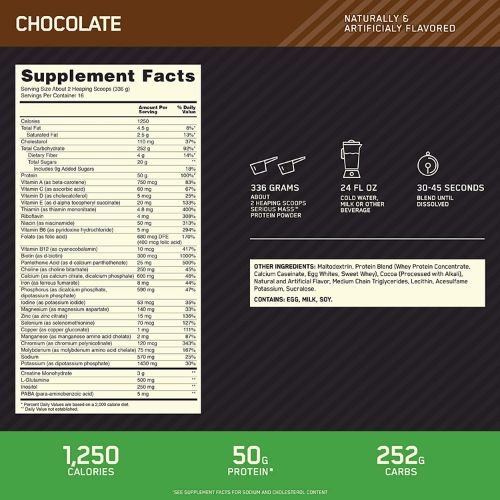 Optimum Nutrition (ON) Serious Mass 12lb Price in Bangladesh (bd) 