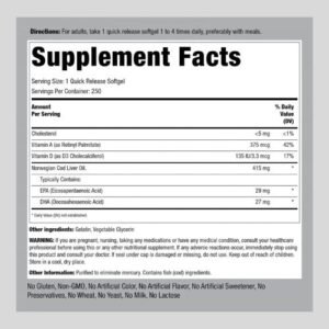 Piping Rock Cod Liver Oil Capsule