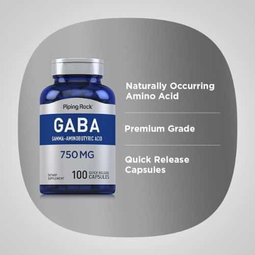 Piping Rock GABA 750mg Capsule Price in Bangladesh 