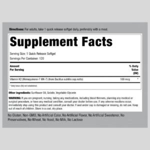 Piping Rock Vitamin K2 MK7