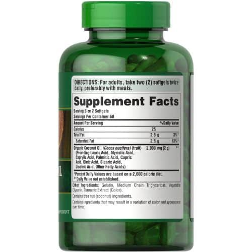 Puritan's Pride Coconut Oil 1000 mg Capsule in Bangladesh