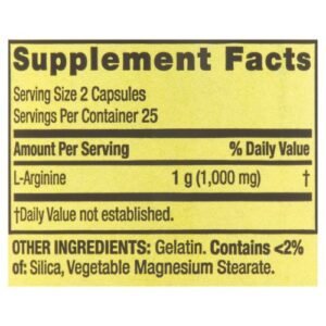 Spring Valley L Arginine 500mg