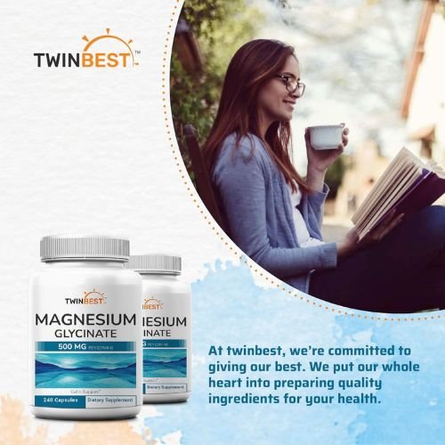 TwinBest Magnesium Glycinate 500mg Capsule in Bangladesh