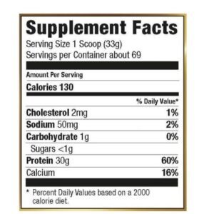 Ultimate Nutrition Iso Sensation 93 supplement facts