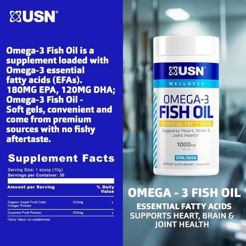Usn Omega-3 Fish Oil 1000M