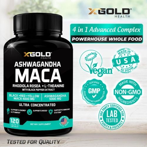 X Gold Health Ashwagandha and Maca Root Capsule Price In Bangladesh