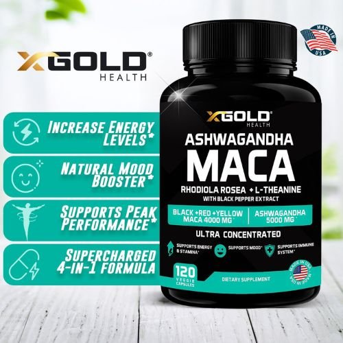 X Gold Health Ashwagandha and Maca Root Capsules Price In Bangladesh