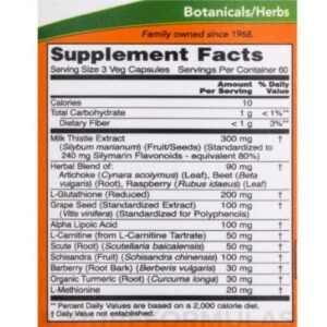 now liver refresh nutrition facts