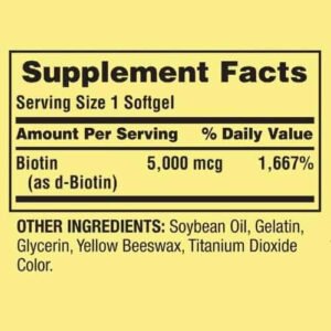 Spring Valley Biotin 5,000 mcg