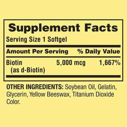 Spring Valley Biotin 5,000 mcg