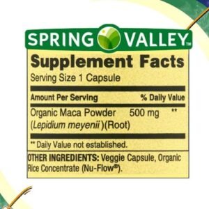 Spring Valley Maca Root 500mg (90 Capsules) in Bangladesh