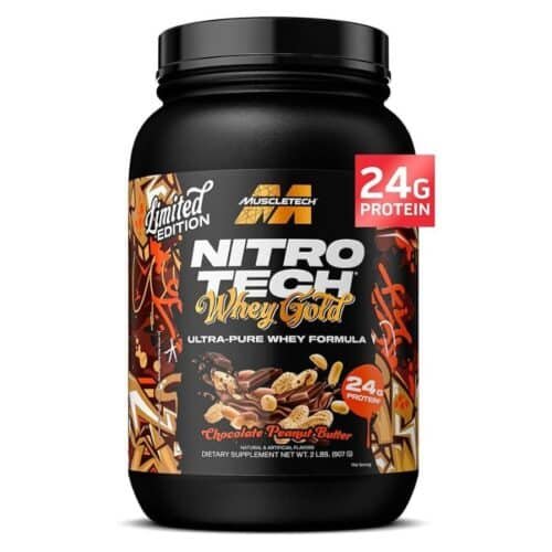 MuscleTech Whey Protein Powder (Banana Cream, 2LB) - Nitro-Tech Whey Protein Isolate Smoothie Mix for Lean Muscle & Fast Recovery - 24g of Whey Gold Protein for Women & Men - Gluten-Free price in bd