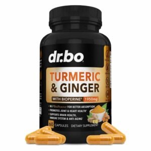 Turmeric Curcumin with BioPerine & Ginger Supplement - 1950mg (60 Capsules) Price in bd