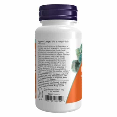 Now Supplements, Zinc Glycinate with 250 mg (120 Softgels) price in Dhaka