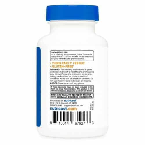 Nutricost KSM-66 Ashwagandha Root Extract 600mg(60 Capsules) price in Dhaka