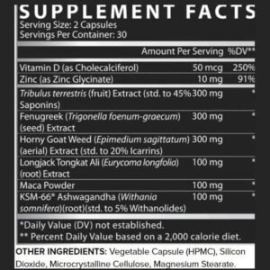 Nutrex Research, T-Up Max Supplement information