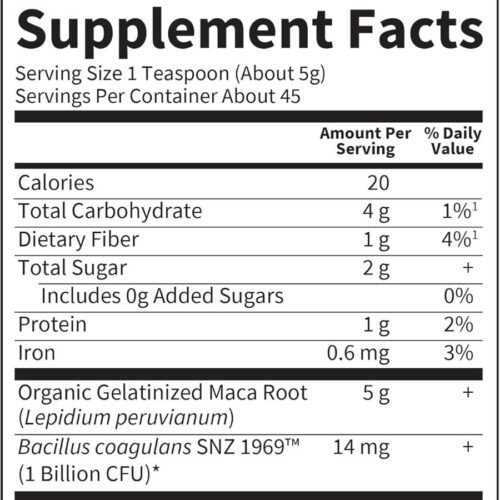 Garden of Life Organics Fair Trade Gelatinized Peruvian Maca Root Energy Boost 225g price in Bangladesh