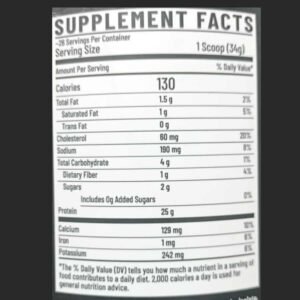 rc whey king supplement facts