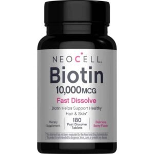  NeoCell Biotin 10000 Mcg Fast Dissolve for Healthy Hair & Skin (180 Tablets) price in Bd