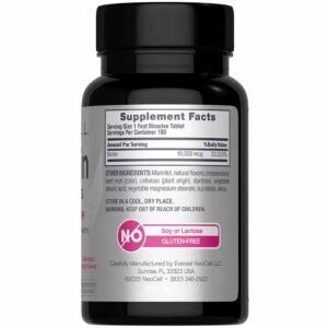  NeoCell Biotin 10000 Mcg Fast Dissolve for Healthy Hair & Skin (180 Tablets) price in Bangladesh