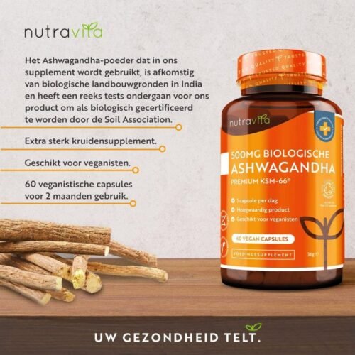Nutravita 500mg Premium KSM-66 Ashwagandha(60 Capsules) Price in Bangladesh