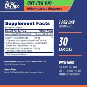 Osteo Bi-Flex One Per Day + Inflammatory Response(30 Capsule) price in Bangladesh