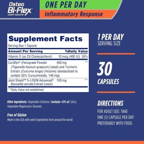 Osteo Bi-Flex One Per Day + Inflammatory Response(30 Capsule) price in Bangladesh