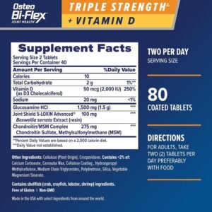 Osteo Bi-Flex Triple Strength with Vitamin D (80 Tablets) price in Bangladesh