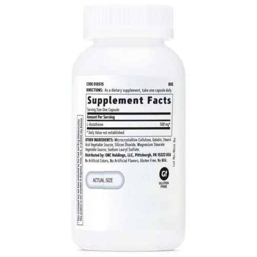 GNC Glutathione 500mg, Supports Immune Health( 60 Capsules) price in Bangladesh