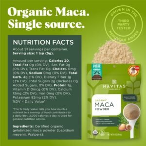Navitas Organics Maca Powder – 100% Gelatinized Peruvian Maca for Smoothies(113g) price in Bangladesh