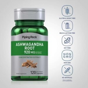 Piping Rock Ashwagandha Supplement(120 Capsules) Price in Bangladesh