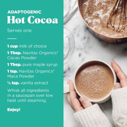 Navitas Organics Maca Powder – 100% Gelatinized Peruvian Maca for Smoothies(113g)