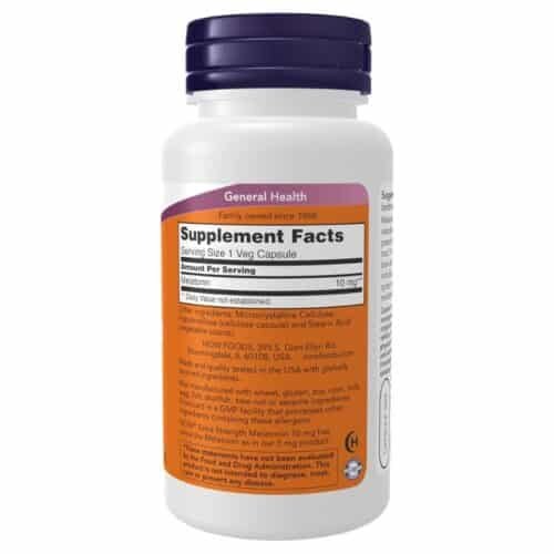 NOW Foods Supplements, Melatonin, Extra Strength 10 mg(100 Capsules) Price in Bangladesh