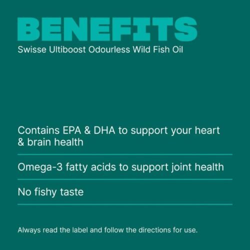 Swisse Ultiboost Odourless Super Strength Wild Fish Oil